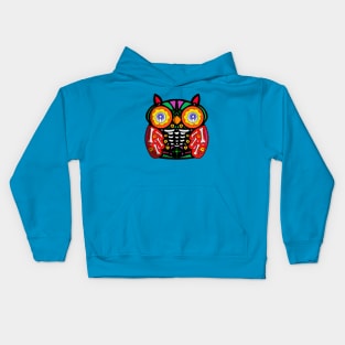 Sugar Skull Owl Kids Hoodie